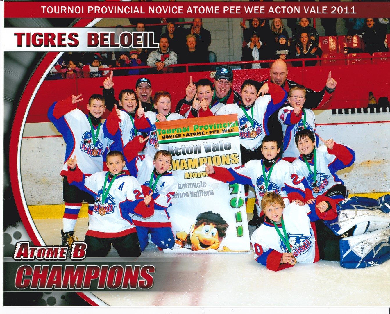 Les Tigres champions à Acton Vale