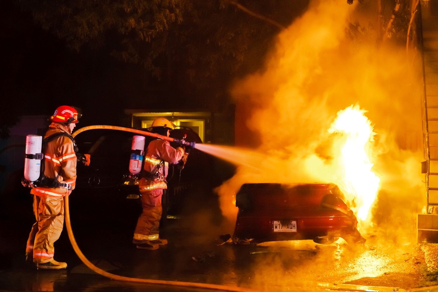 Un véhicule prend feu à McMasterville