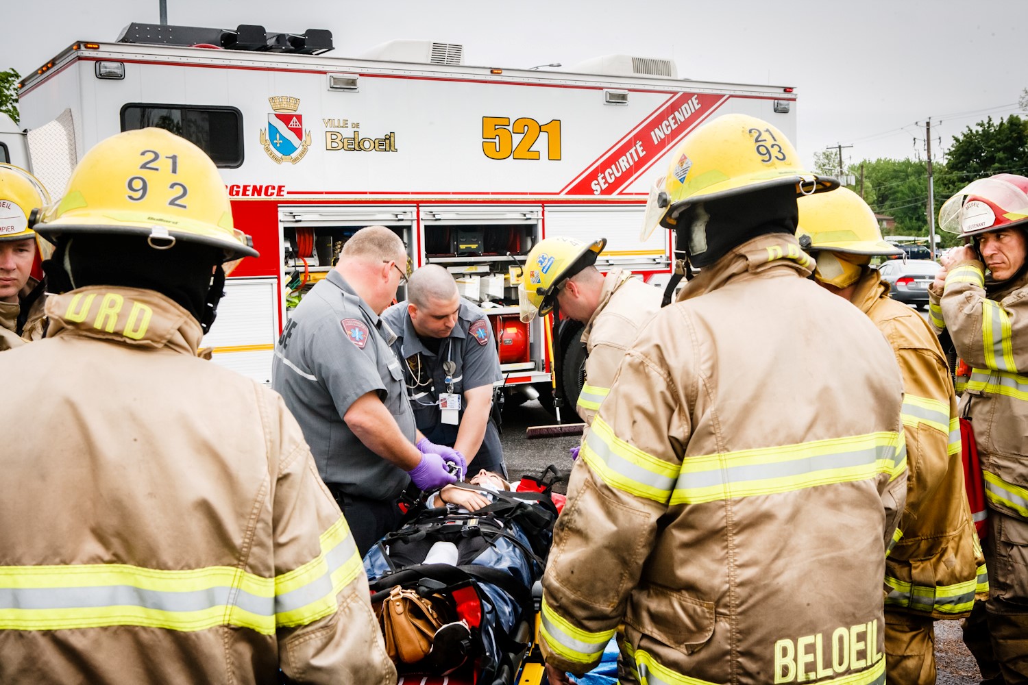 Collision entre deux véhicules à Beloeil