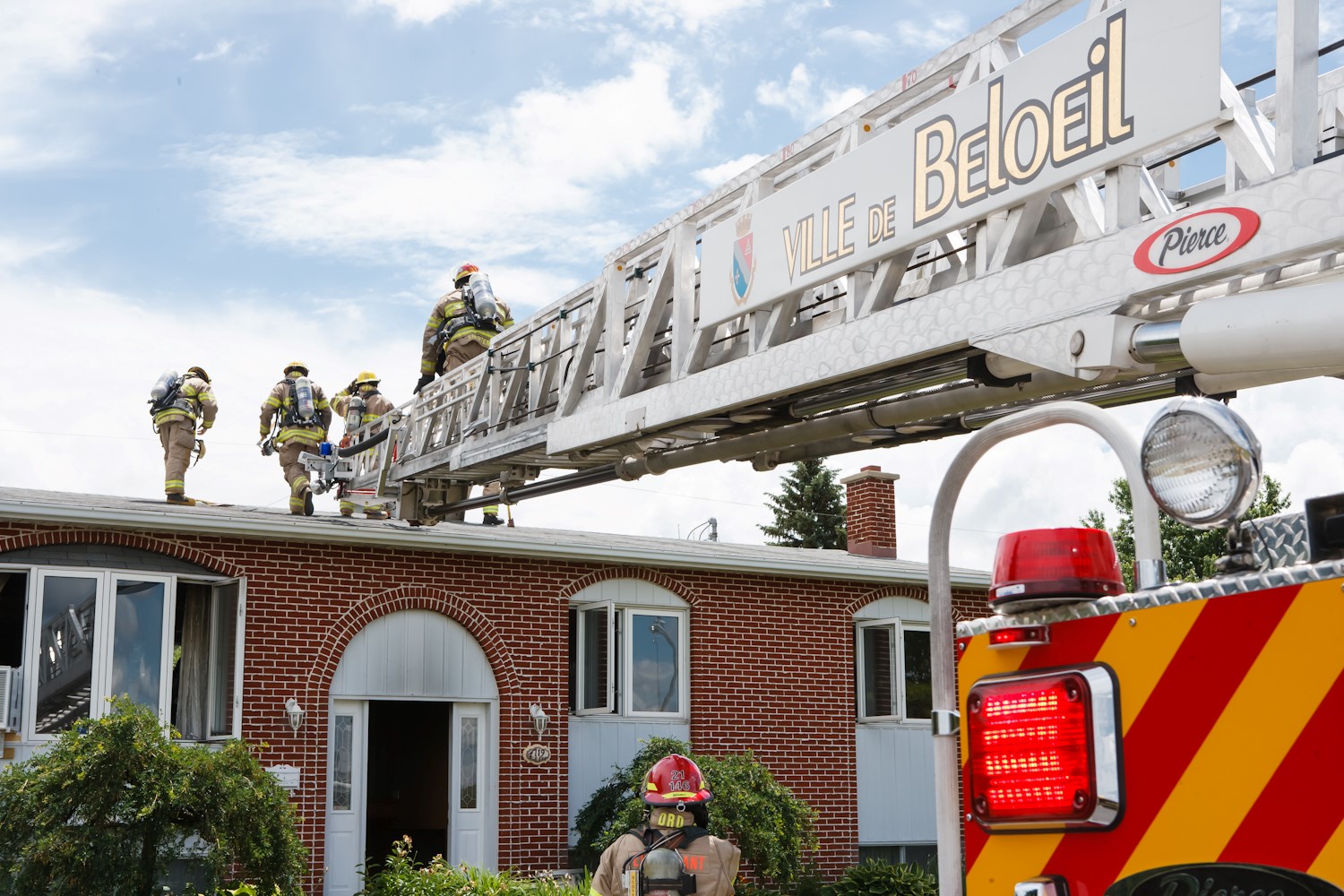 Incendie à Beloeil