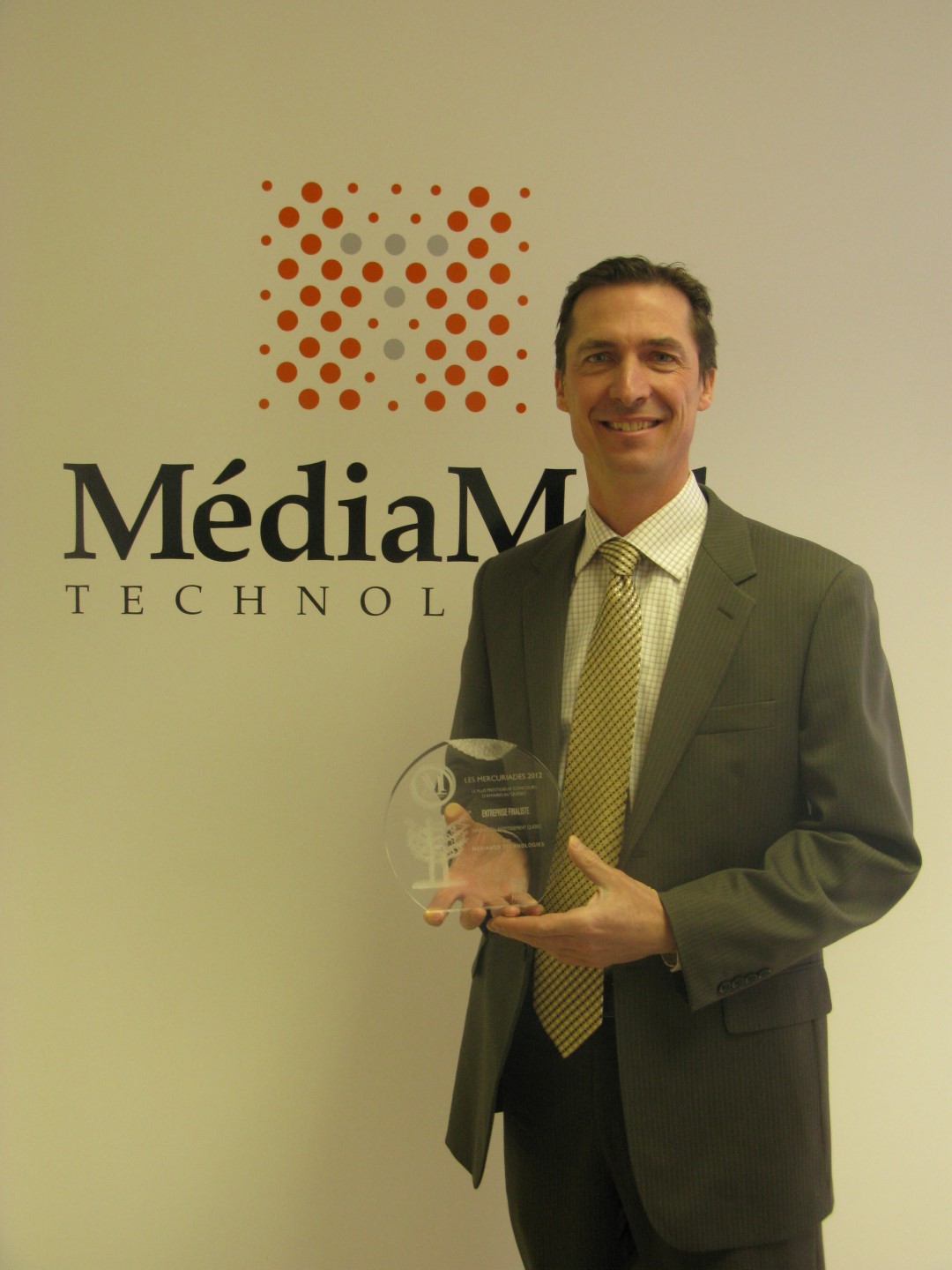 Le président-directeur général et cofondateur de MédiaMed Technologies, Daniel Handfield.