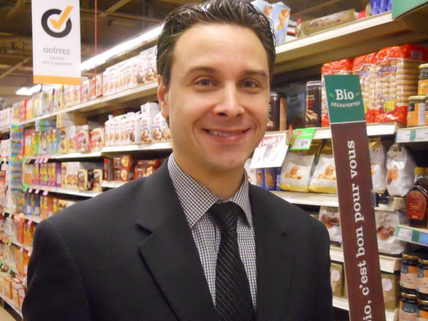 Mathieu Riendeau, directeur du Metro Plus Marché Riendeau de Mont-Saint-Hilaire.
