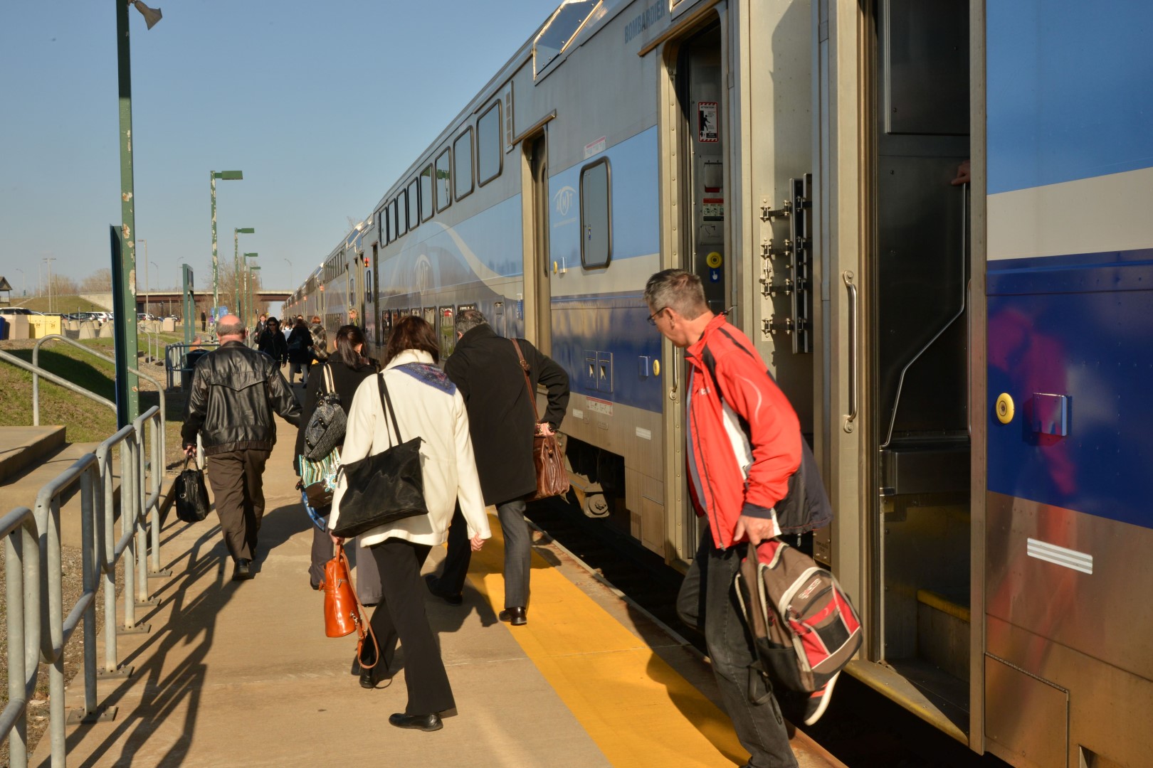 L’achalandage de la ligne de Mont-Saint-Hilaire a augmenté de près de 8 % au cours de la dernière année. L’AMT souhaite y ajouter de nouveaux départs.