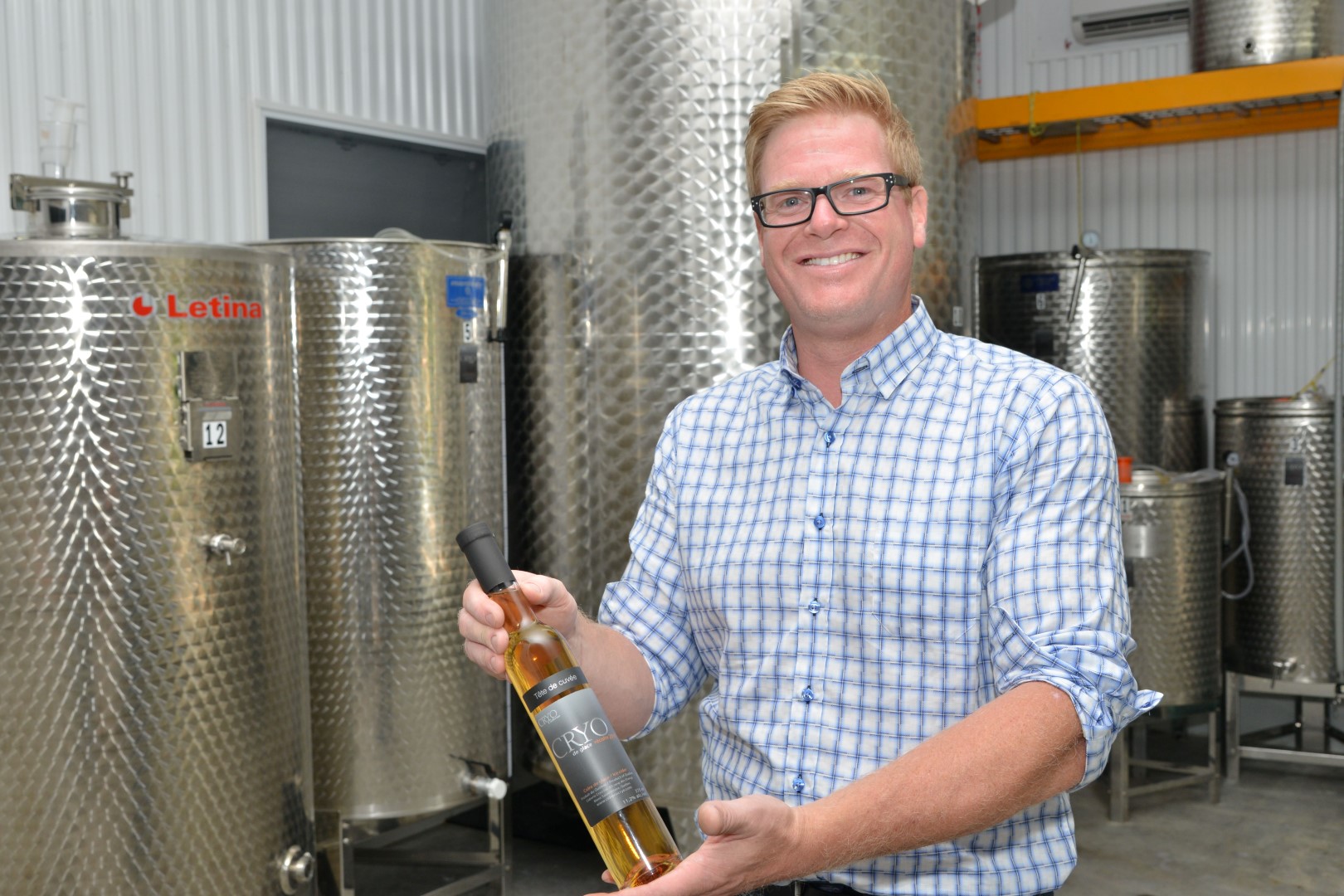 Pour le propriétaire de la Cidrerie Cryo, Hugo Poliquin, le prix Grand Or des Sélections mondiales des vins du Canada devrait l'aider à percer le marché mondial.