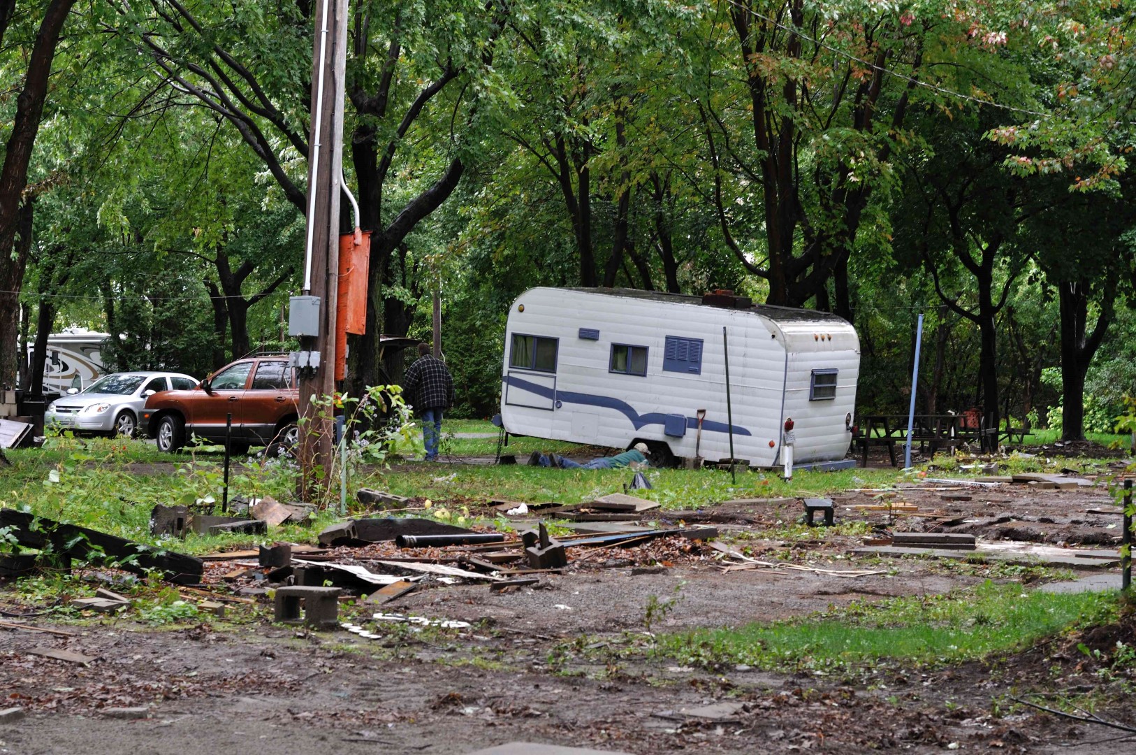 Le Camping Laurier avait des airs apocalyptiques après la fermeture du site, le 22 septembre.
