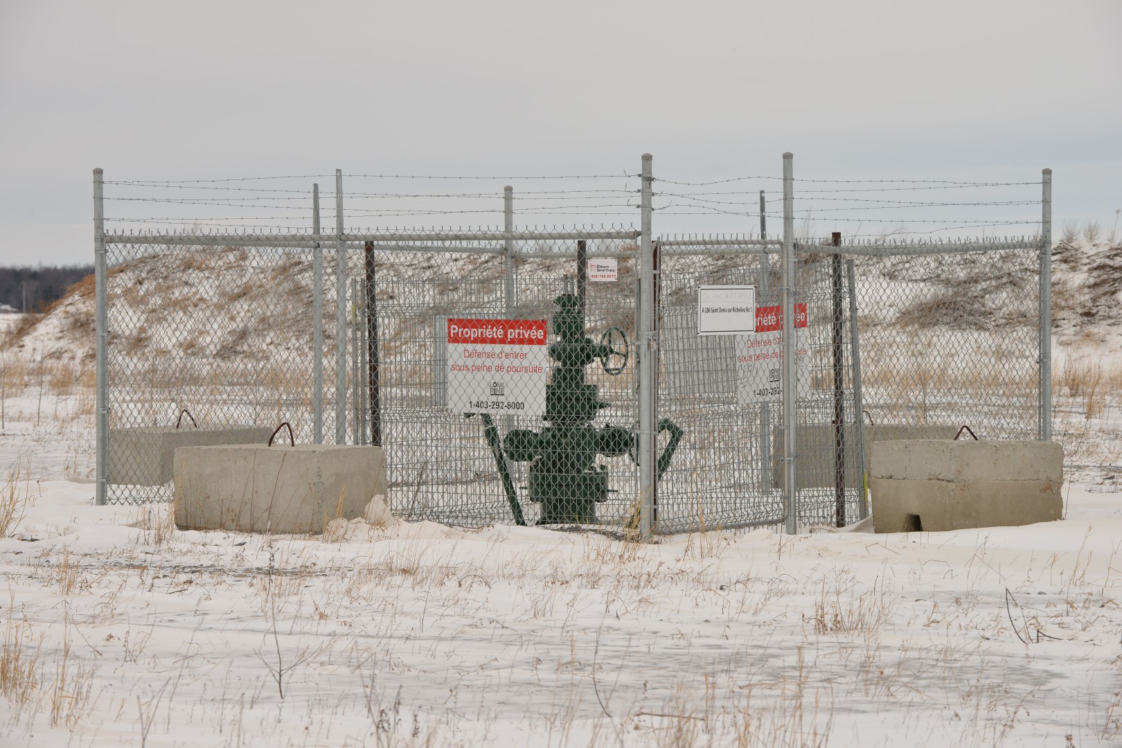 La compagnie albertaine Canadian Forest Oil devra défaire ses installations gazières situées sur le chemin Yamaska.