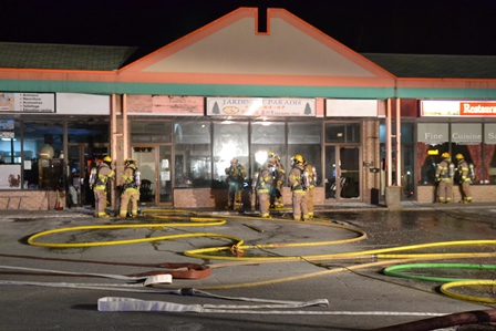 Encore un incendie à la pizzéria Jardin du Paradis
