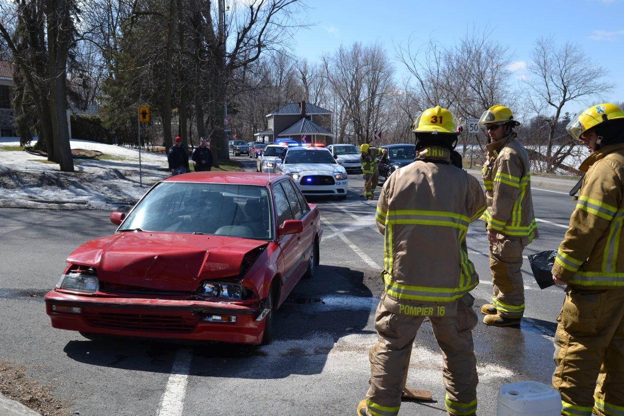 Accident sur le chemin des Patriotes