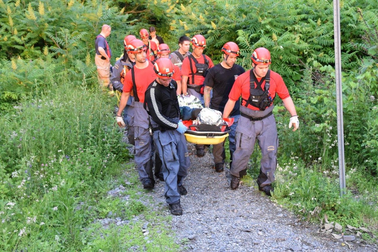 Chute d'un marcheur sur le mont Saint-Hilaire