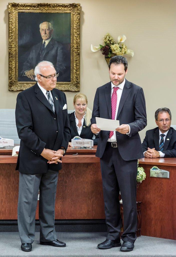 Assermentation du conseiller Martin Dulac