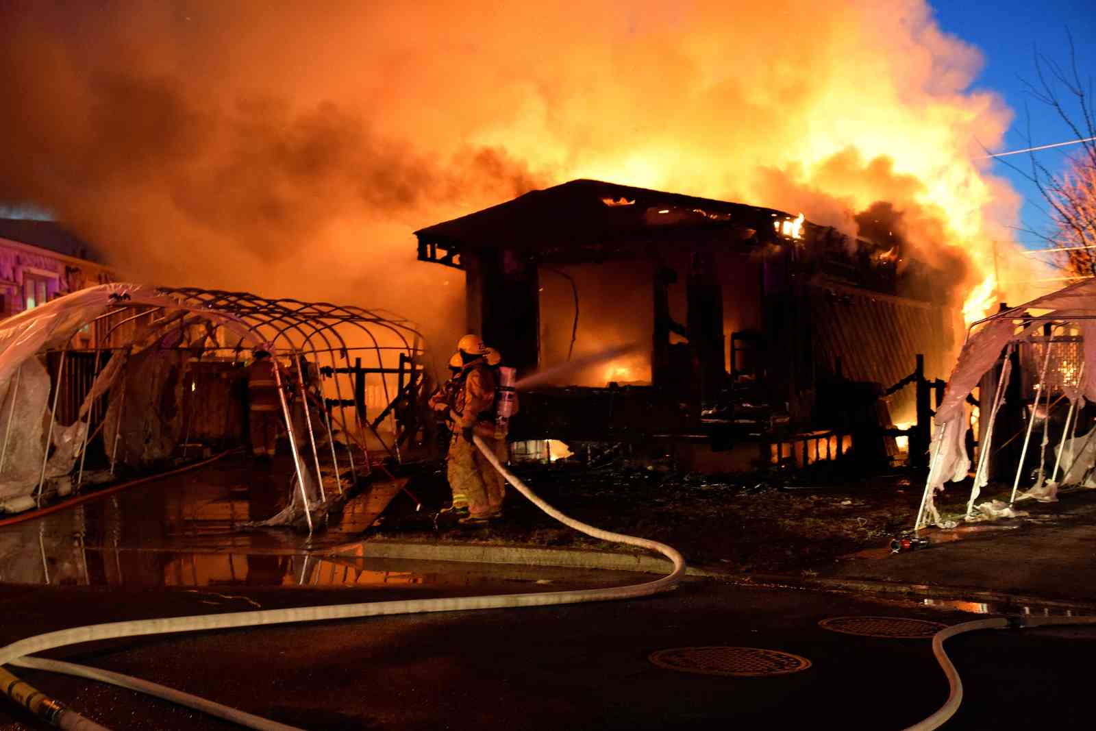 Feu majeur à St-Basile-Le-Grand