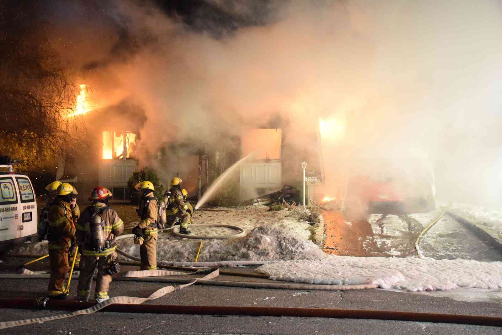 1er Janvier 2015, le feu ravage une maison