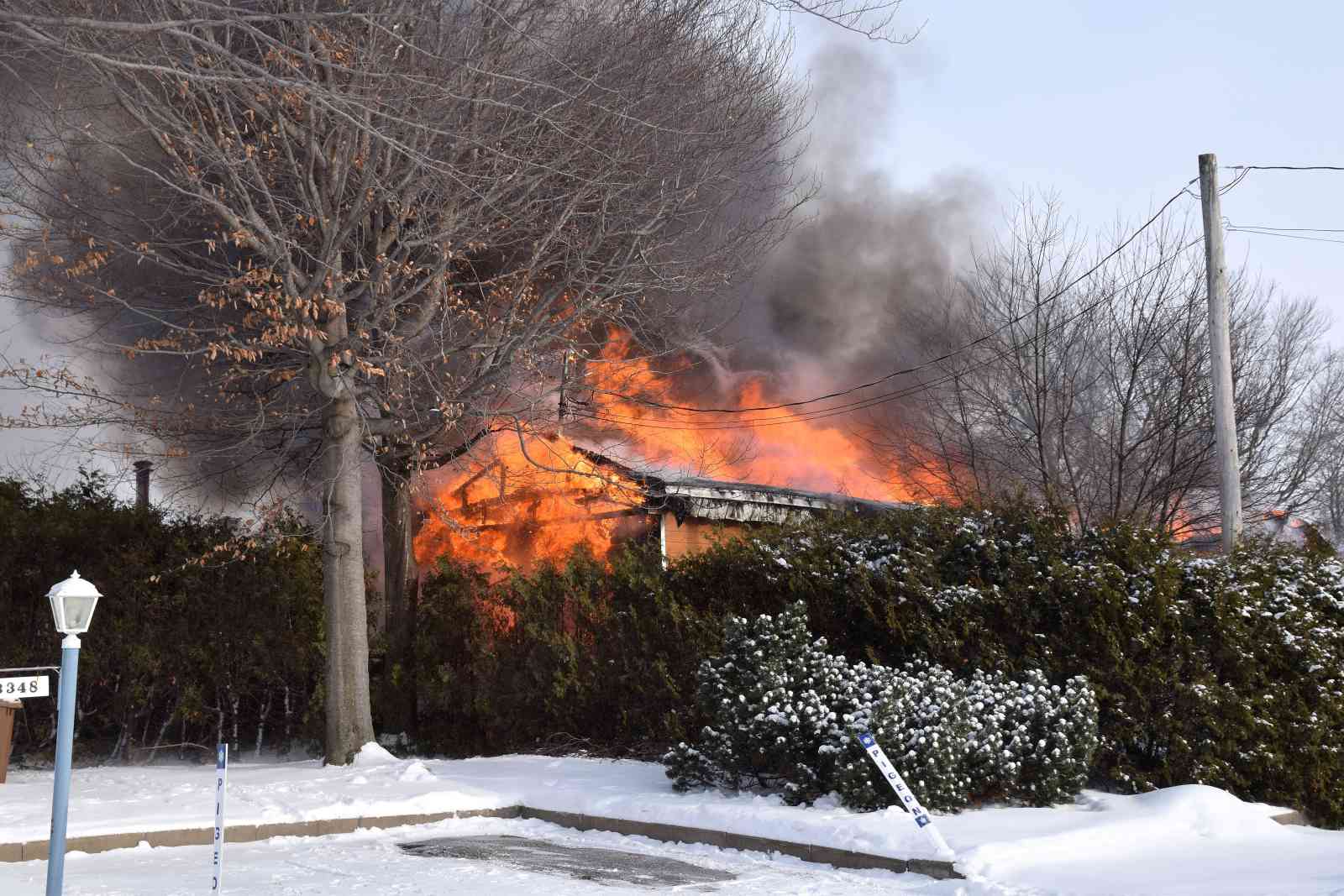 Feu majeur à Ste-Marie-Madeleine