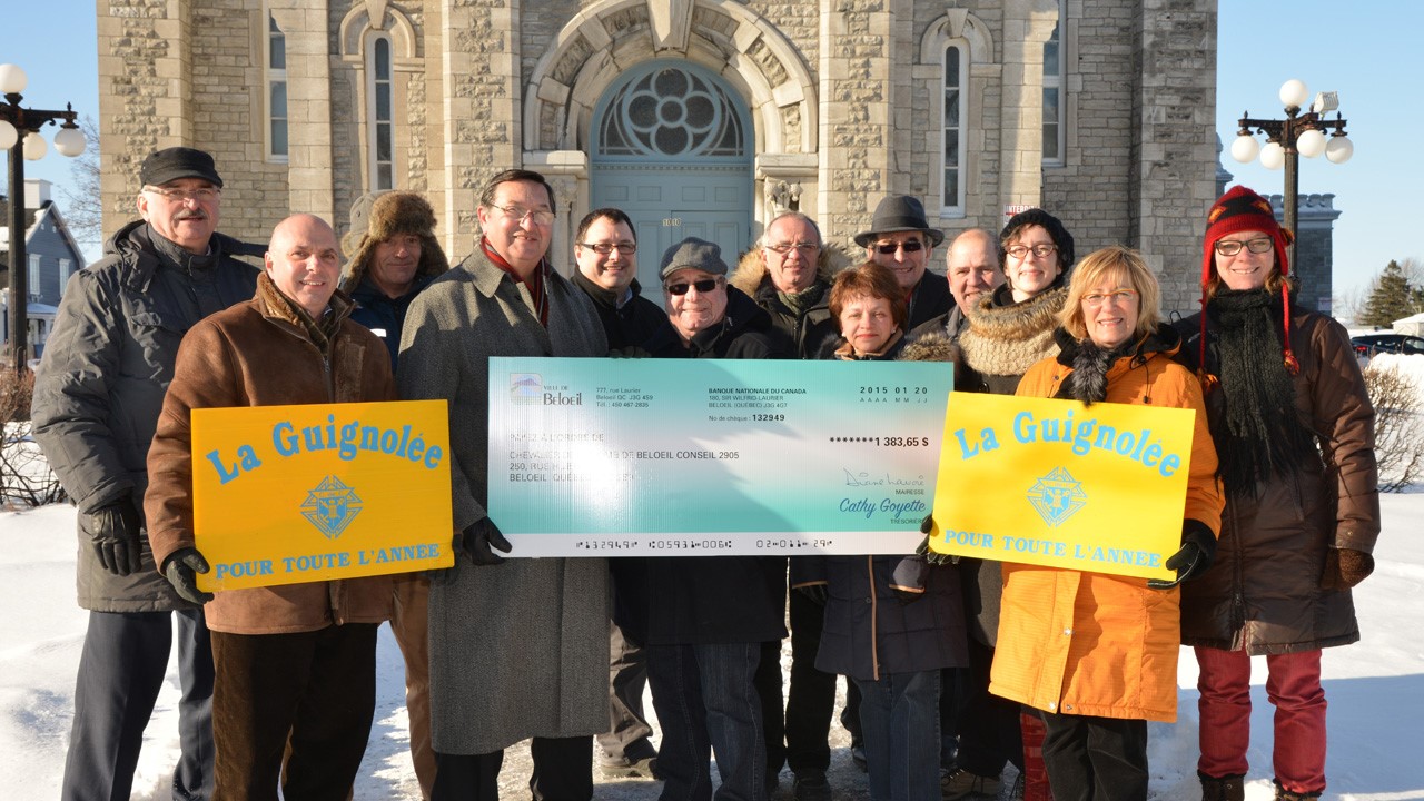 La Grande illumination du Vieux-Beloeil aura permis de remettre près de 1 400 $ à la guignolée