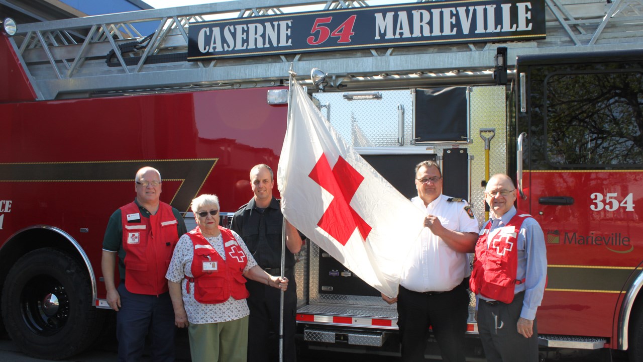 La caserne 54 de Marieville souligne la Journée mondiale de la Croix-Rouge