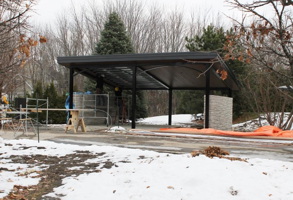 Fin des travaux aux arches d’entrée et au kiosque postal dans deux semaines
