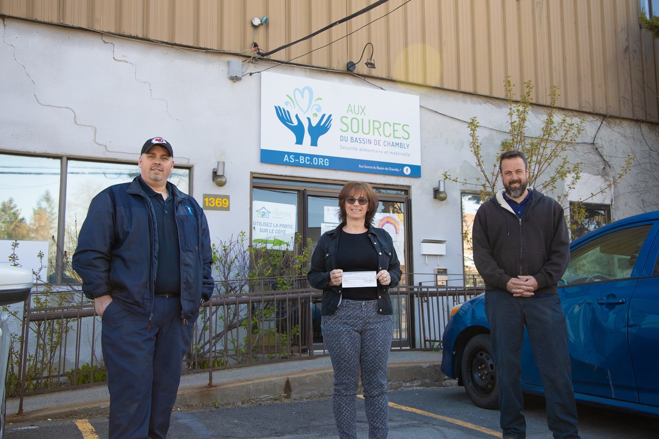 Maxime Poirier, Yolande Grenier et Benoit Binette.