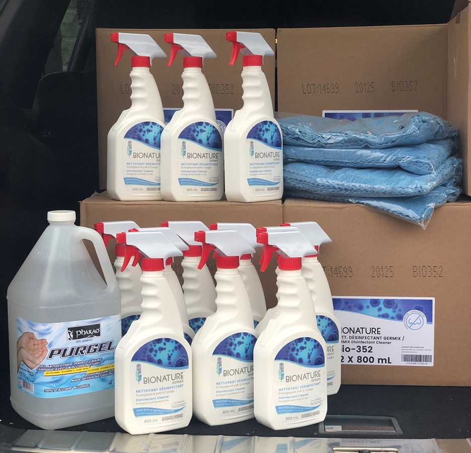 La Fondation Femina offre des produits pour lutter contre le virus à la Maison Monet-Chartrand