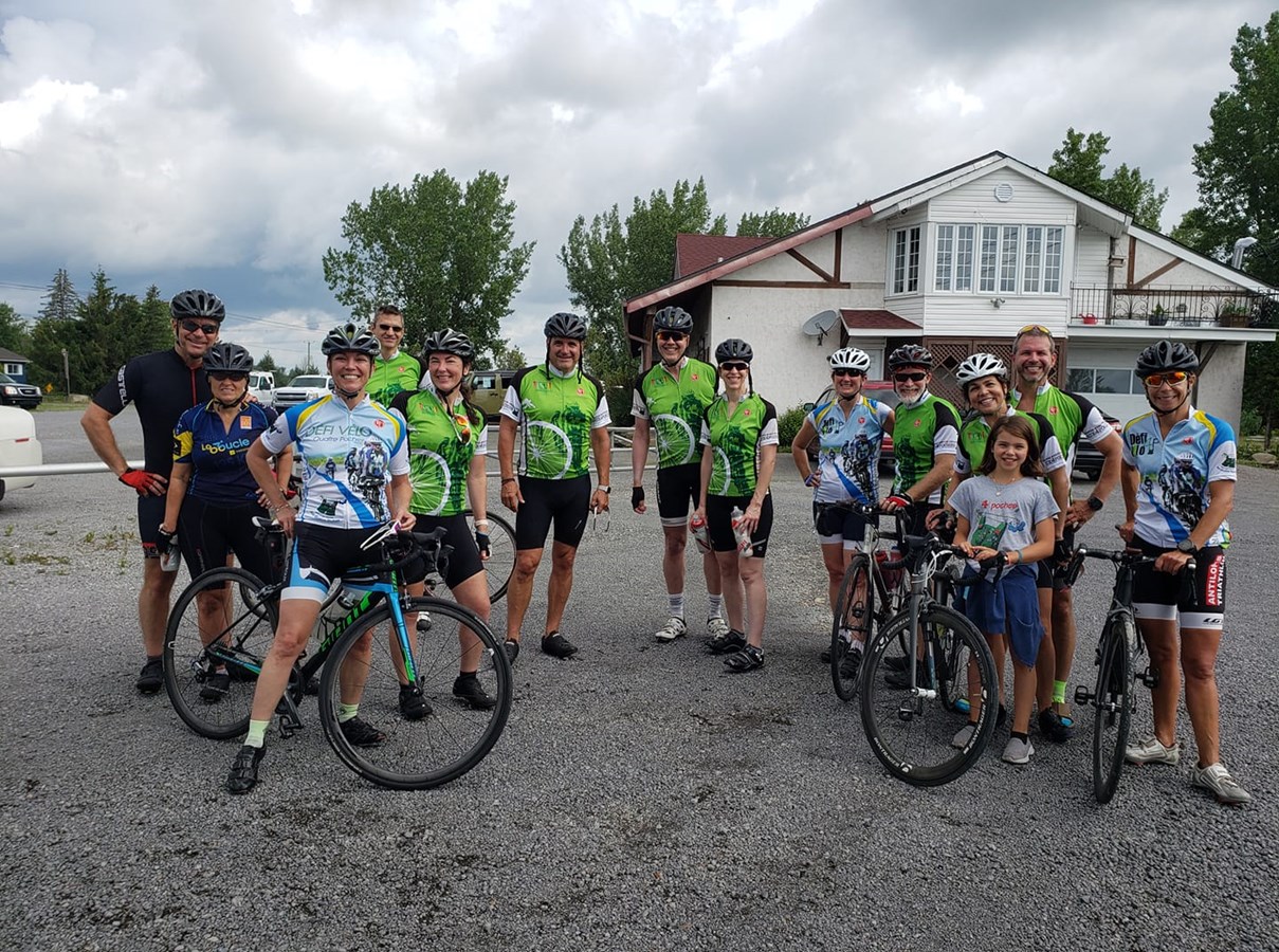 Le Centre de répit 4 Poches a pu amassé des dons grâce au Défi-vélo