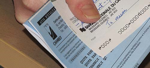Taxes municipales: à Chambly, le 3e versement attendu avant le 7 octobre