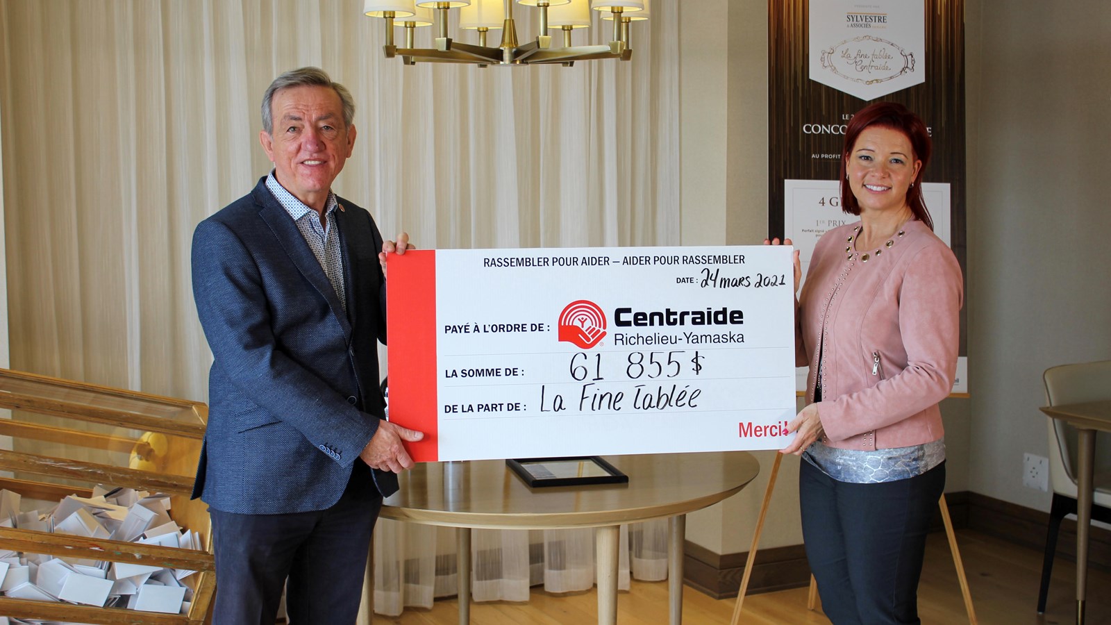 Somme record pour la 11e édition de La fine tablée Centraide