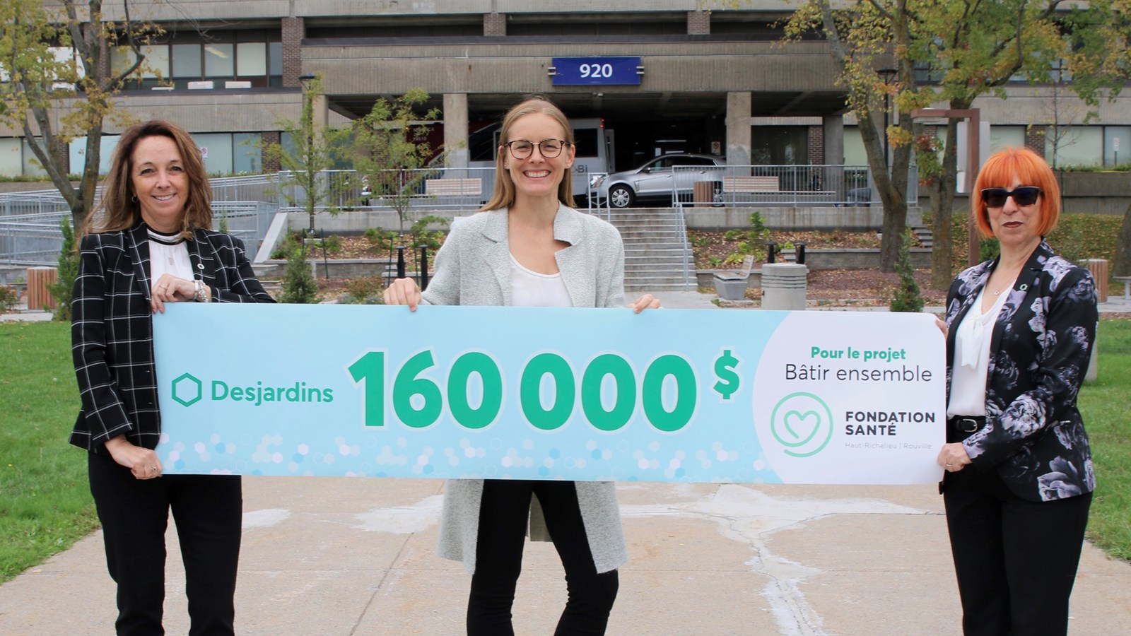 La Caisse Desjardins du Haut-Richelieu offre un don de 160 000 $ à la Fondation Santé