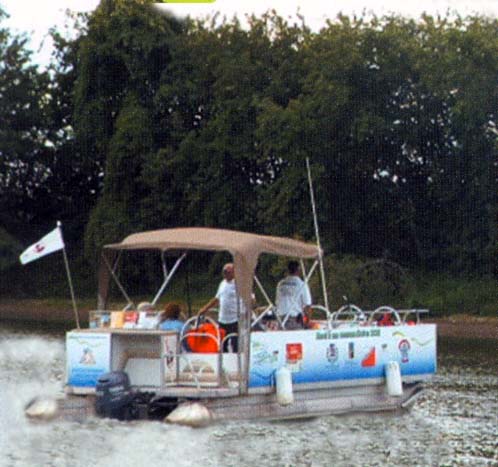 Retour de la navette maritime sur la rivière Saint-François