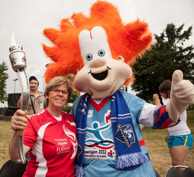 La flamme des Jeux du Québec : en route pour Shawinigan