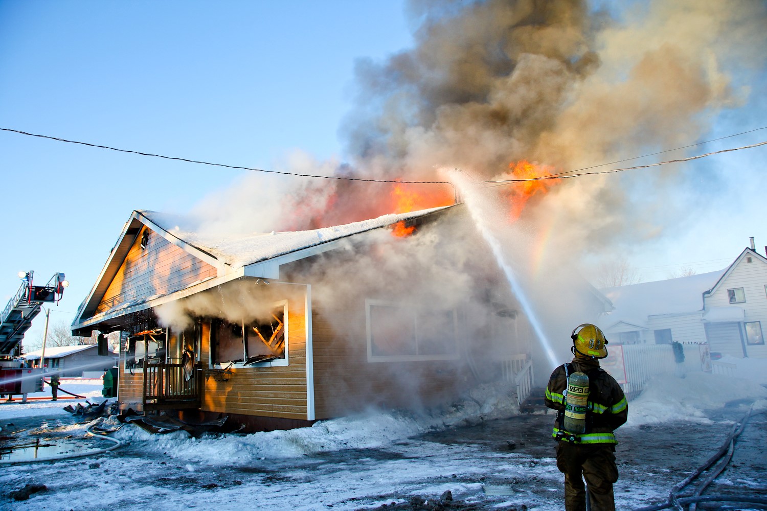 La Place Gourmande est la proie des flammes