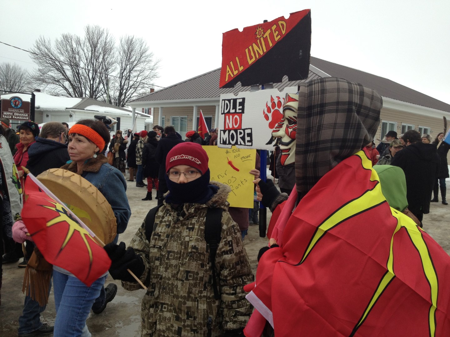 Idle No More : 80 manifestants à Odanak