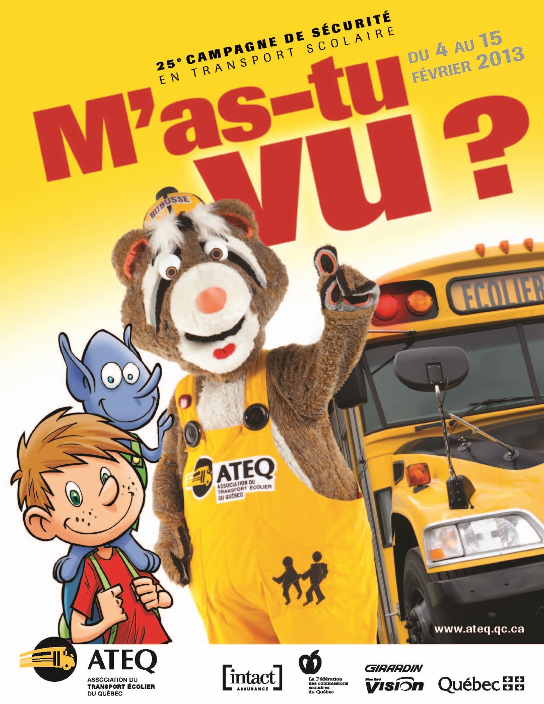 Campagne provinciale de sécurité dans le transport scolaire