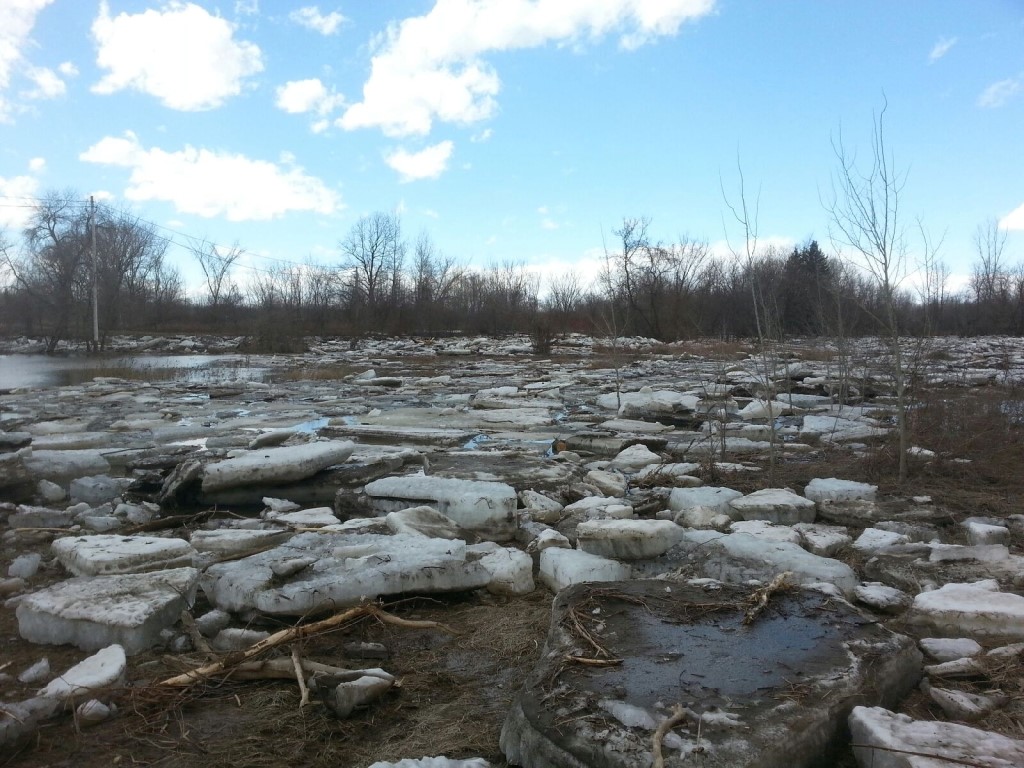 Le niveau de l'eau à la hausse