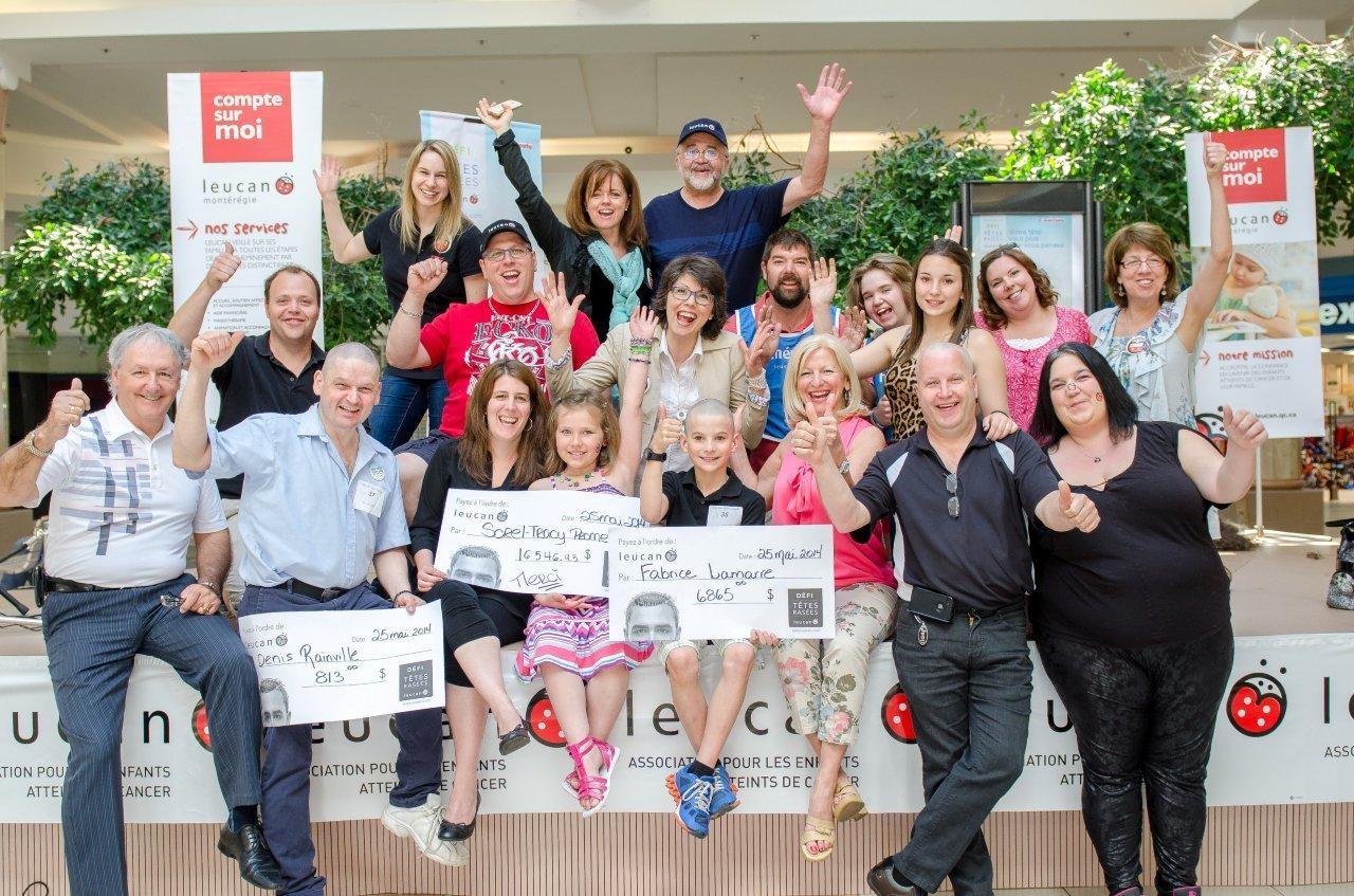 38 cocos rasés pour aider les enfants malades