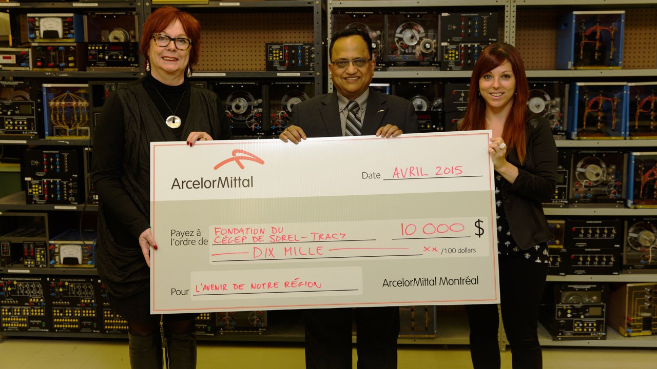 ArcelorMittal Montréal: 10 000 $ en bourses pour des étudiants du Cégep de Sorel-Tracy