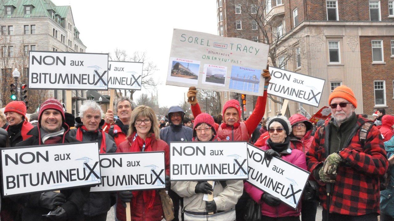 Une cinquantaine de Sorelois à la Marche pour le climat
