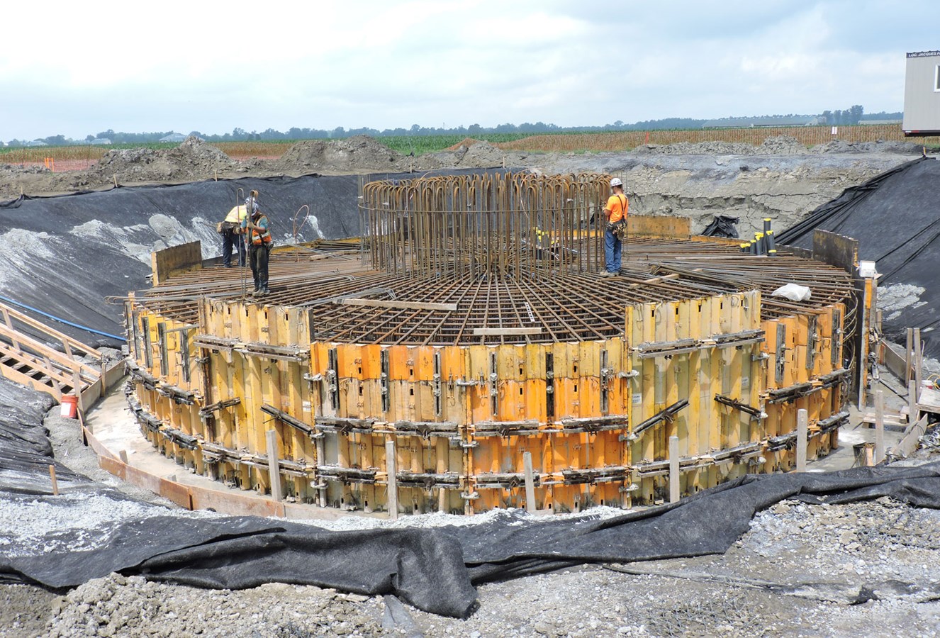 Une visite au chantier de constuction du Parc éolien Pierre-De Saurel