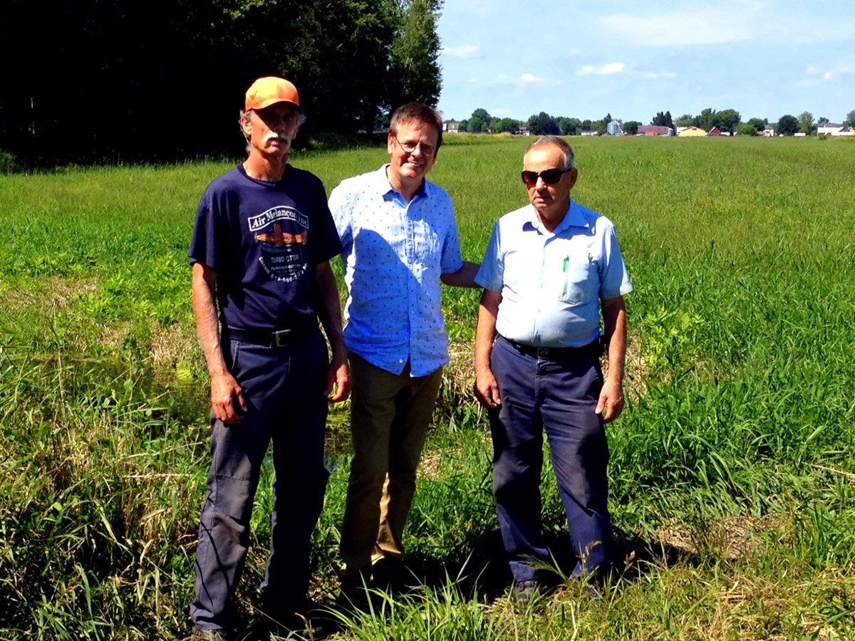 Un dédommagement pour les agriculteurs de la Baie de Lavallière