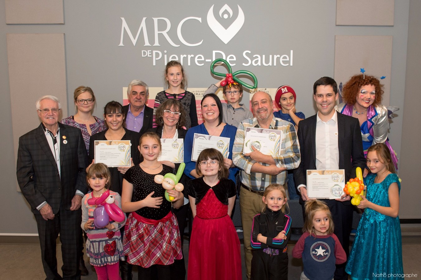 À l’occasion de la Grande semaine des tout-petits, la MRC de Pierre-De Saurel remet 14 certifications familles dans la région! 
