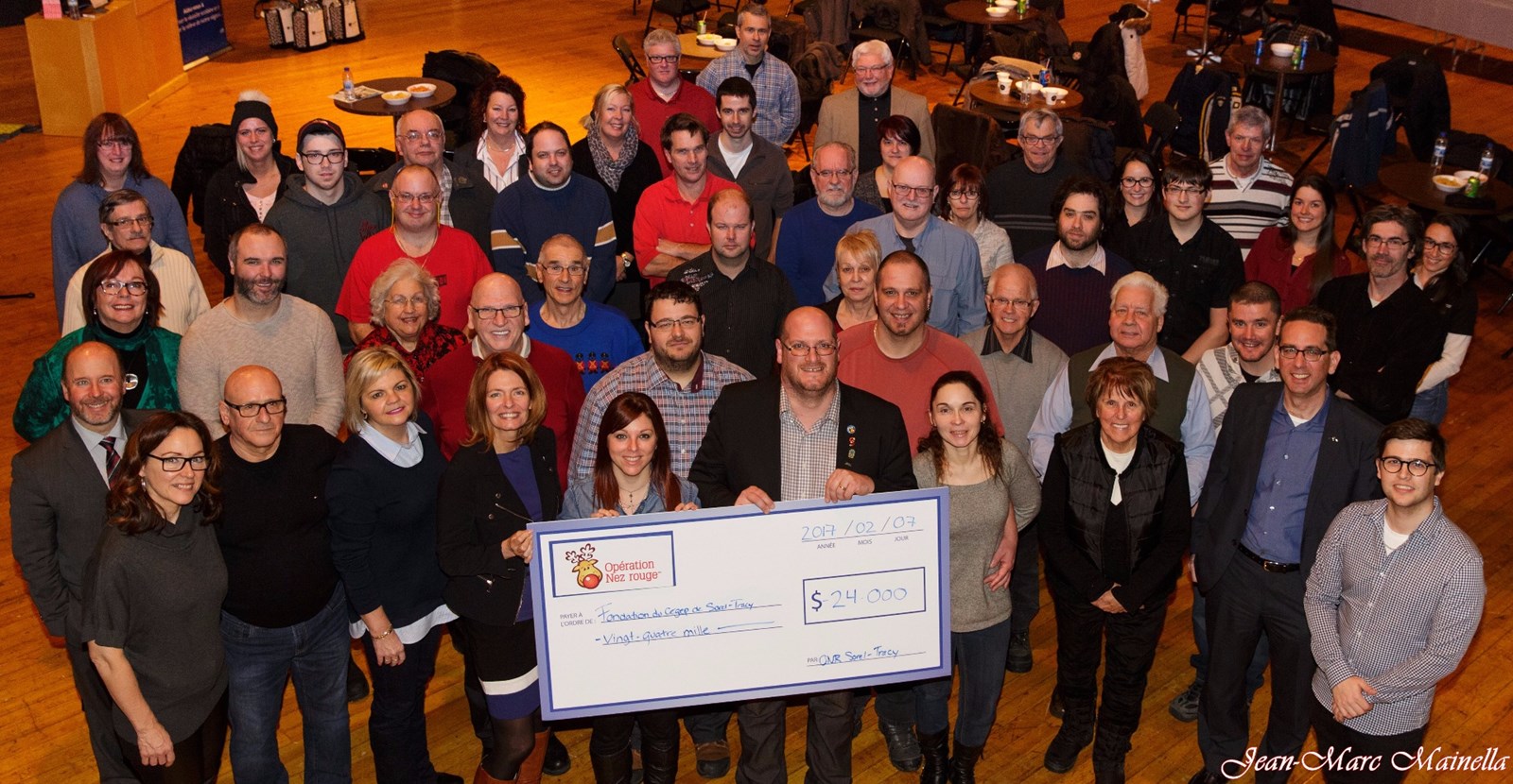 L’Opération Nez rouge Sorel-Tracy remet un montant de  24 000 $ à la Fondation du Cégep de Sorel-Tracy!