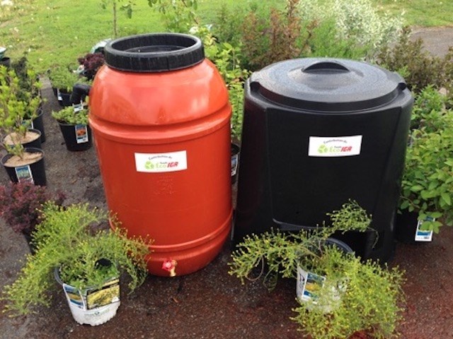 Concours en ligne pour gagner un baril récupérateur d’eau de pluie ou un composteur domestique