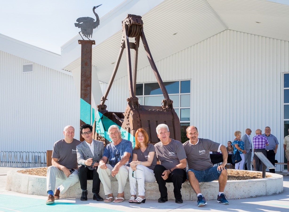 Une imposante sculpture du grand artiste Peter Gnass  dévoilée sur le quai du Traversier de Sorel-Tracy 