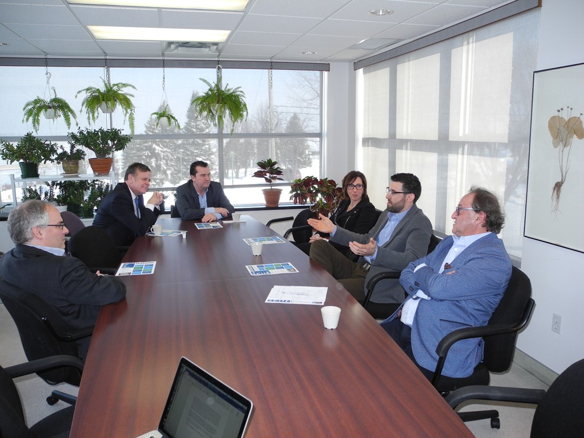 Sylvain Rochon et Alain Therrien rencontrent  des PME de Richelieu, créatrices de richesse et d’emplois