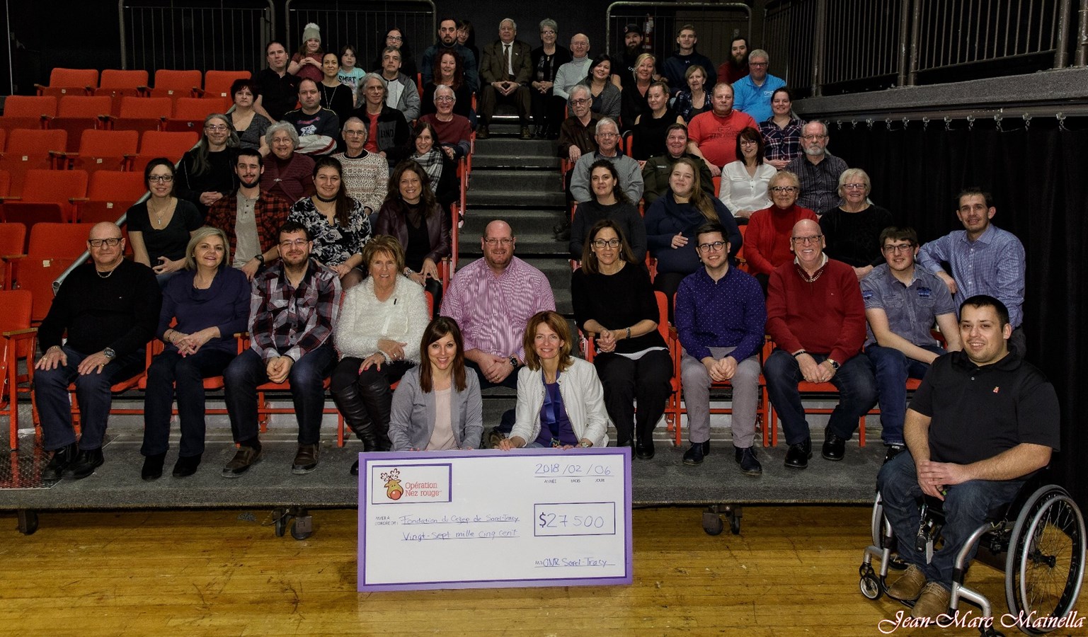 L’Opération Nez rouge Sorel-Tracy remet un montant record de  27 500 $ à la Fondation du Cégep de Sorel-Tracy! 