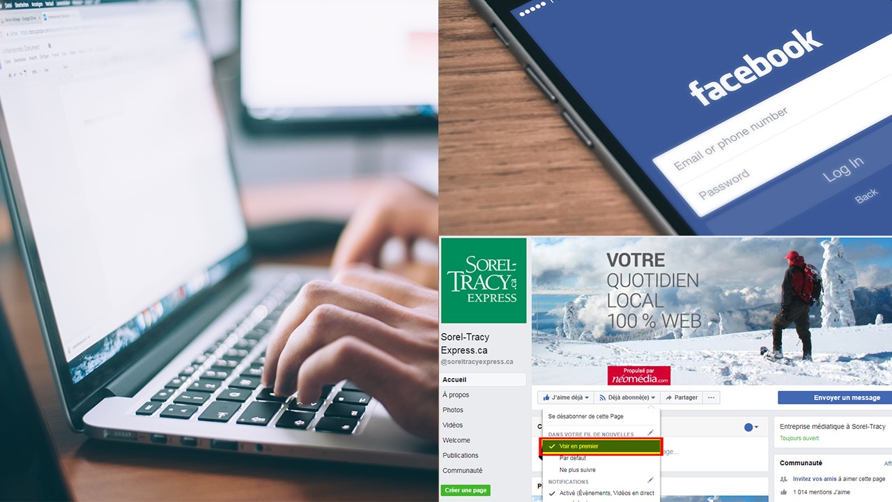 Mise à jour de Facebook : voici la solution pour ne rien manquer des nouvelles de Sorel-Tracy Express