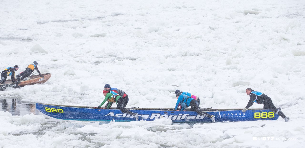 L’équipe soreloise de canot à glace dans le haut du classement de la  Coupe des glaces