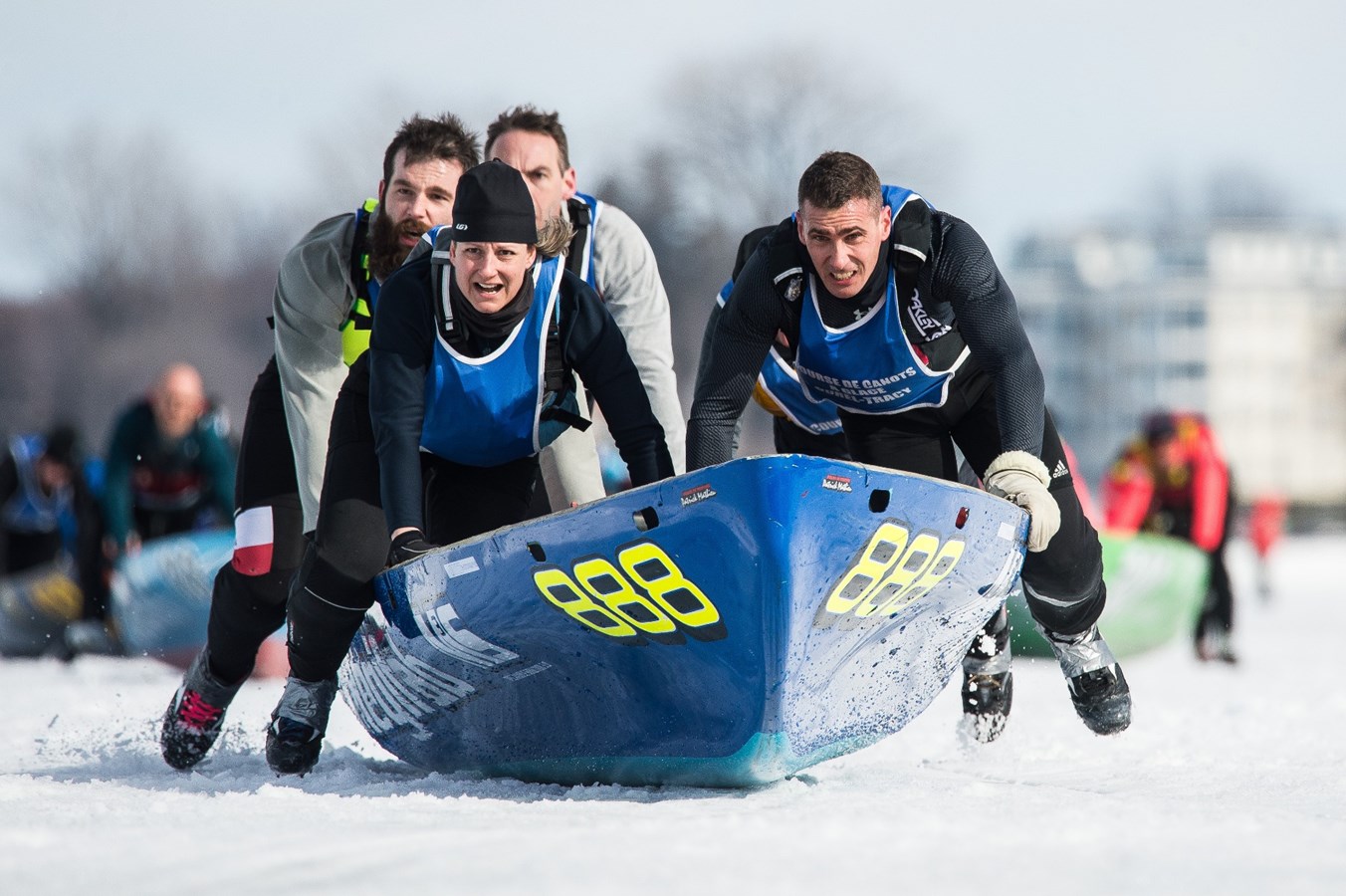 Course de canot à glace Sorel-Tracy – L’équipe locale décroche la 3e place !