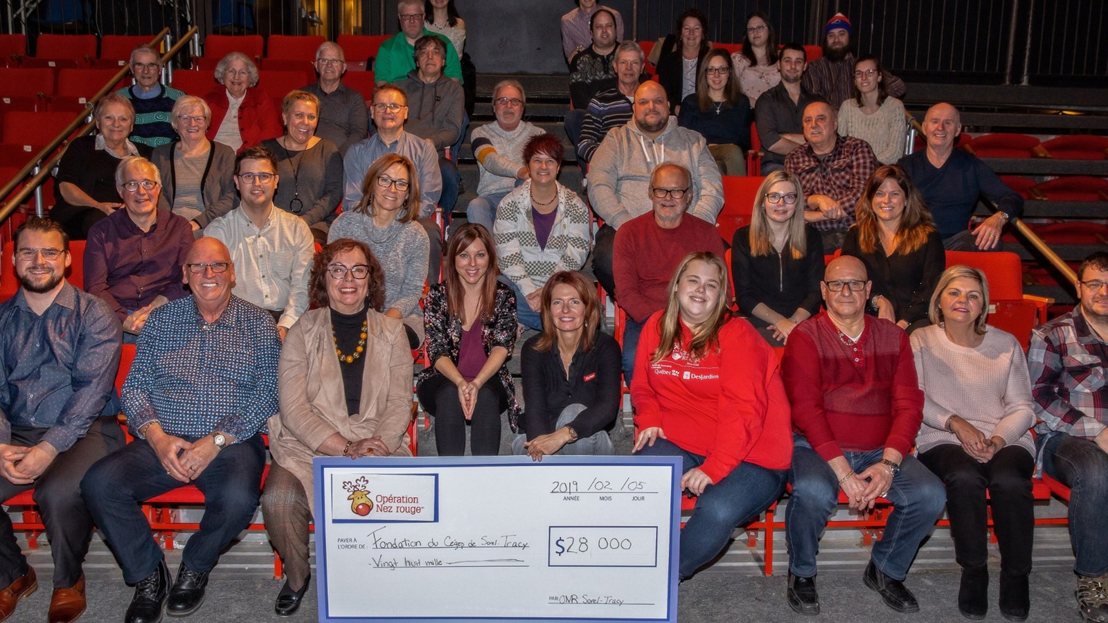 Opération Nez rouge Sorel-Tracy amasse 28 000$ pour la Fondation du Cégep local 