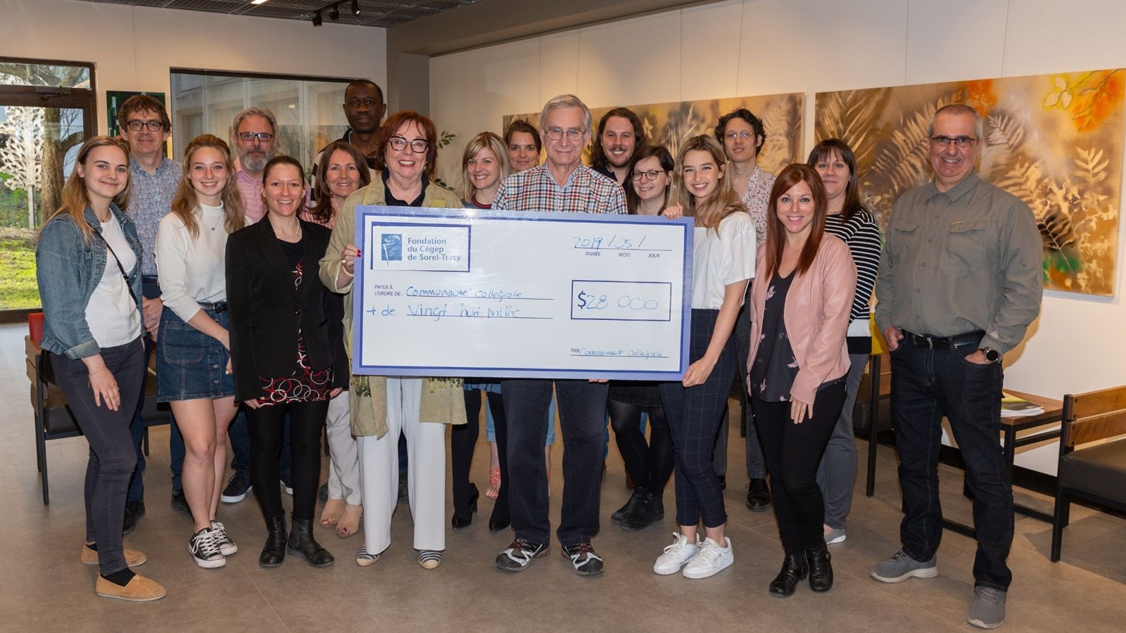 La Fondation du Cégep de Sorel-Tracy a recueilli plus de 28 000 $