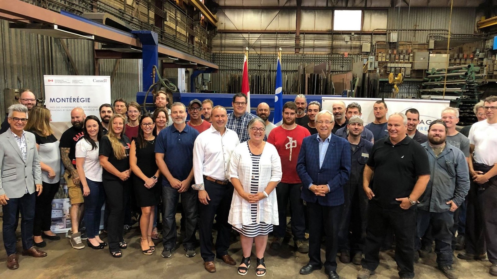 650 000$ du gouvernement du Canada aux projets innovants du Groupe P.N.F. et des Aciers Richelieu