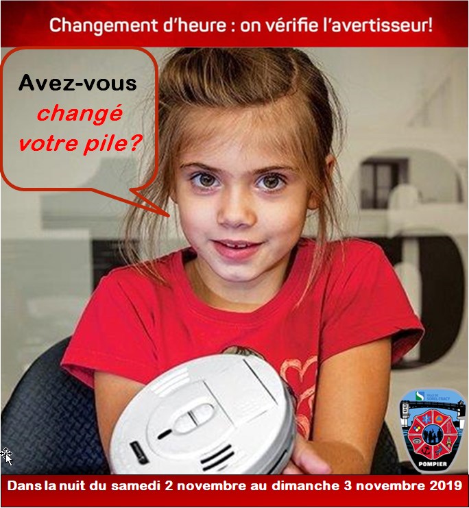 Avez-vous changé les piles de vos avertisseur de fumée